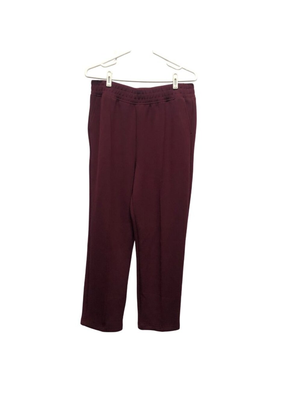 Rae Mode Pintuck Sweatpants P6344PL Womens Sz 3XL Burgundy Comfy Loungewear NEW